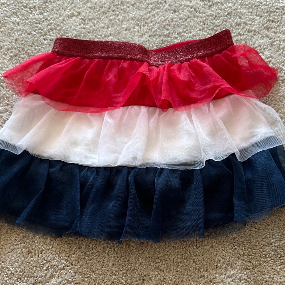 Kids Multicolor Layered Skirt